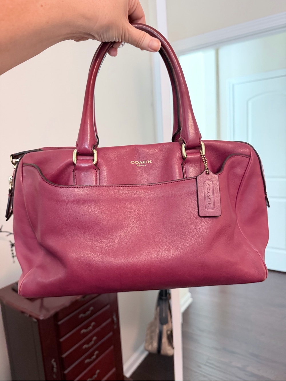 COACH Legacy Haley Leather Satchel 23574